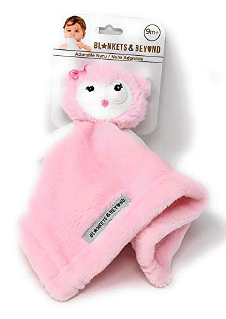 Blankets and Beyond Pink and White Owl Nunu Lovey Soft Plush Security Blanket Blankets and Beyond Pink and White Owl Nunu Lovey Soft Plush Security Blanket