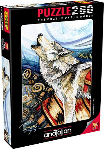 Anatolian Puzzle  Howling Wolf 260 Piece Jigsaw Puzzle #3328