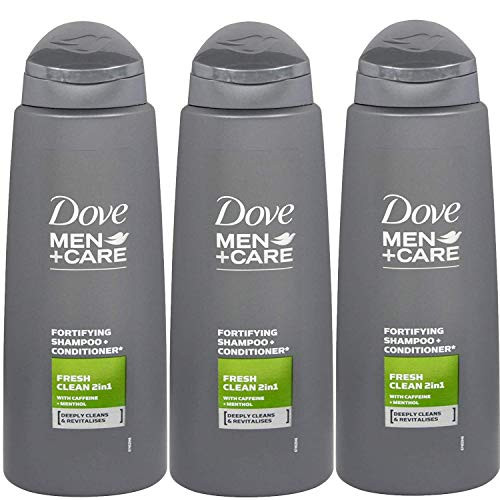 Dove Men  Care Fortifying 2in1 Shampoo  Conditioner Clean Fresh Scent  3 Packs x 135 Ounce  400 ML International Version