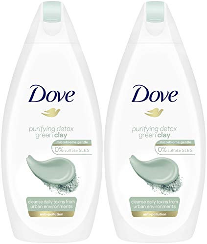 Dove Purifying Detox Green Clay Body Wash 169 Ounce  500 Ml Pack of 2 International Version