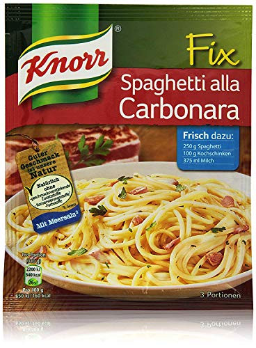 Knorr Fix spaghetti alla carbonara Spagehetti alla Carbonara Pack of 4