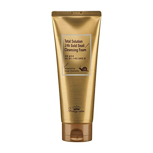 Prettyskin International Total Solution 24K Gold Snail Cleansing Foam 507 floz
