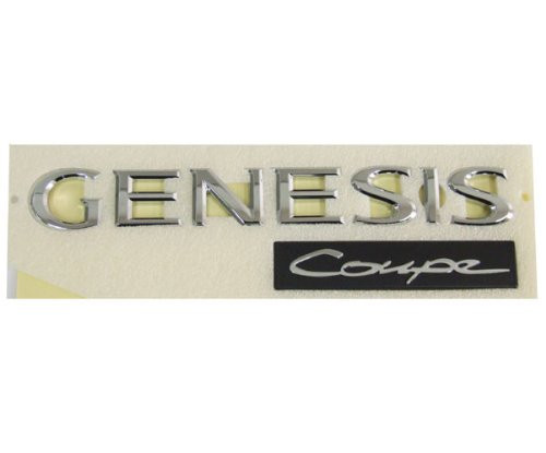 Hyundai Motors Genuine Rear Trunk GENESIS Coupe Logo Emblem 1pc Set For 2008 2009 2010 2011 2012 Hyundai Genesis Coupe