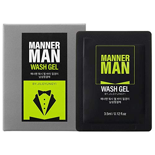 JilGyungYi Manner Man Wash Gel 012 Oz X 20 Pouches Intimate Cleansing Wash For Men