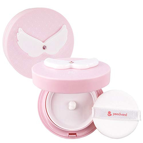 peach and  Baby Kids Sun Cushion SPF50 PA 15g  Travel Size Sunscreen Cushion Compact for Sensitive Skin Damaged Skin Angles Wing