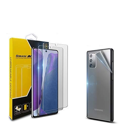 Full adhesive GOBUKEE 21 Samsung Galaxy Note 20 Screen Protector Full Coverage Ultra Edge Anti Shock Tempered Glass for Galaxy Note20 screen protector 2020 A