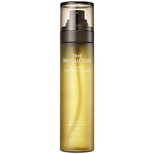 Missha Time Revolution Artemisia Treatment Essence Mist Type 120ml  Concentrate Essence Formulated with Double Fermented Artemisia Annua Extract to Sooth Sensitive Skin