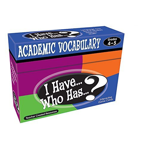 I Have...Who Has...? Academic Vocabulary Grades 4-5