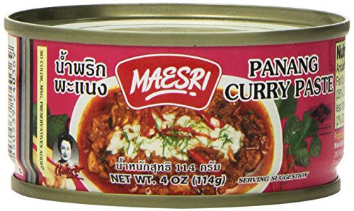 Maesri Thai Panang Curry Paste  4 Oz Pack of 4