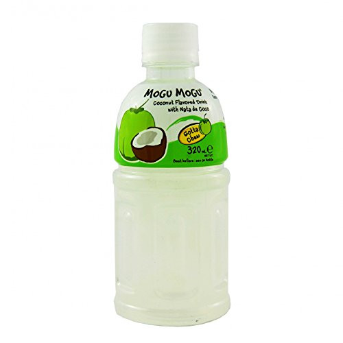 Mogu Mogu Juice with Nata De Coco Coconut 12 Pound Pack of 6