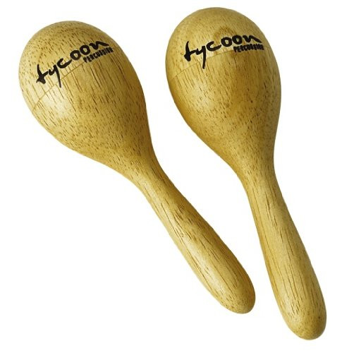 Tycoon Percussion Wood Maracas  Small Natural Finish