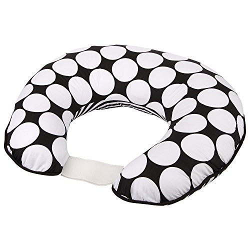 Bacati  Dotspin Stripes BlackWhite Nursing Pillow Cover Only in UltraSoft 100 Cotton Fabric in a Fashionable TwoSided Design