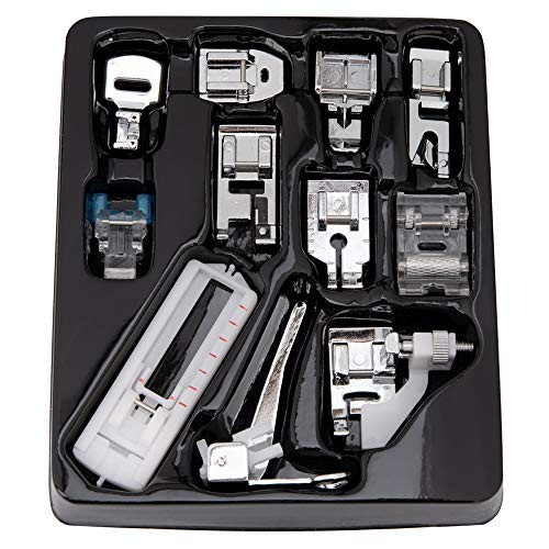 Afedee 11Pcs Sewing Presser Feet Sewing Machine Kit Multifunctional Sewing Hemming Set Household DIY Spare Parts Accessories for Sewing Machine Brother Singer Janome Toyota Sewing Machine Afedee 11Pcs Sewing Presser Feet Sewing Machine Kit Multifunctional Sewing Hemming Set Household DIY Spare Parts Accessories for Sewing Machine Brother Singer Janome Toyota Sewing Machine
