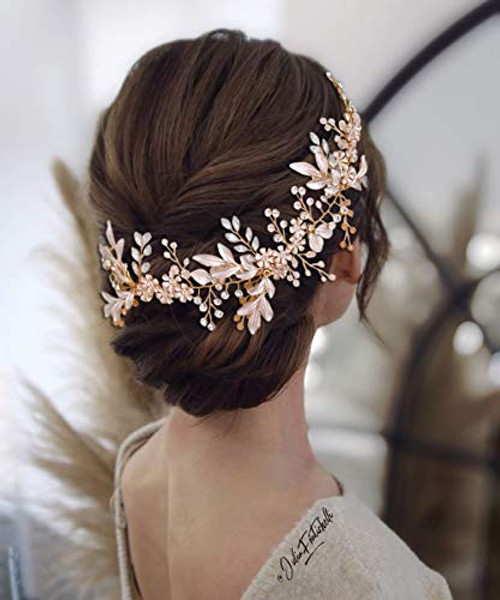 ZHENM Rhinestone Wedding Headpieces for Bride Elegant Wedding Hair Vine Bridal Hair Accessory ZHENM Rhinestone Wedding Headpieces for Bride Elegant Wedding Hair Vine Bridal Hair Accessory