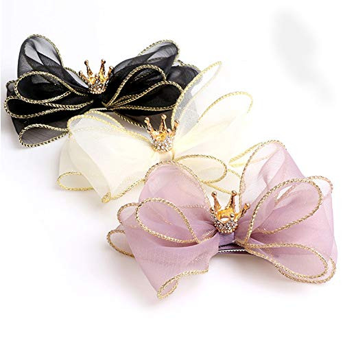 Galaxia Air Hair Bows For Girls Large Big Organza Boutique Hair Bow Clips Gifts Set