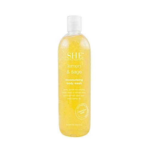 om SHE Aromatherapy Moisturizing Rosehip Oil Body Wash Lemon  Sage