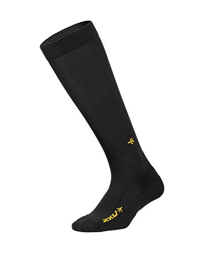 2XU Ultra Light Flight Compression Socks BlackBlack Large 2