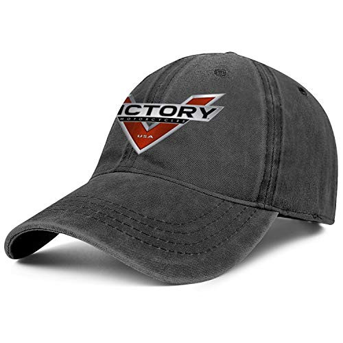 MenWomens Plain Adjustable Victory Motorcycle Logo Baseball Hat Vintage Best Black Sport Trucker Hat Dad Cap Hat