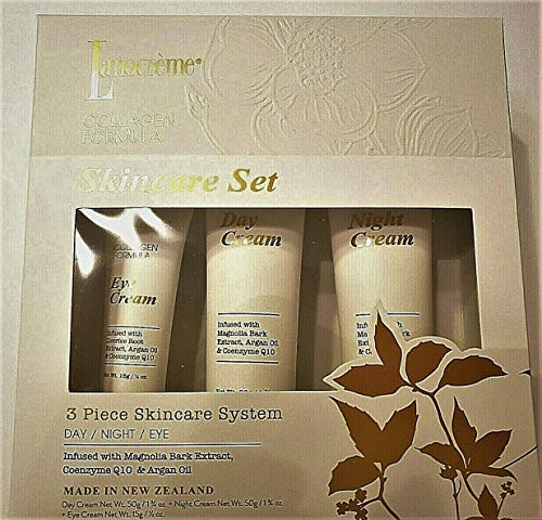 Lanocreme Collagen Formula Skincare Set 3 Piece DayNightEye Lanocreme Collagen Formula Skincare Set 3 Piece DayNightEye