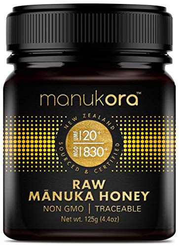 Manukora UMF 20MGO 830 Raw M?nuka Honey 125g44oz Authentic NonGMO New Zealand Honey UMF  MGO Certified Traceable from Hive to Hand