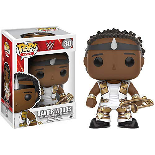 Funko Xavier Woods WWE x POP! WWE Vinyl Figure  1 POP! Compatible PET Plastic Graphical Protector Bundle #030  12361  B