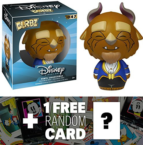 Disney Beast Funko Dorbz x Beauty  The Beast Mini Vinyl Figure  1 Free Classic Trading Card Bundle 59927