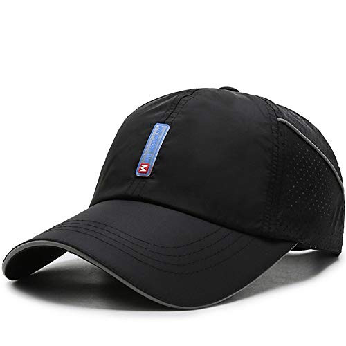 Clape Quick Dry Cap Hats Lightweight Running Hats Outdoor Airy Mesh UPF 50 Adjustable Sports Sun Hat for Men Women CP18Black