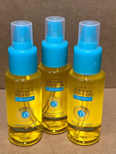 Avon Advance Techniques 360 Nourish Moroccan Argan Oil LeaveIn Treatment Lot 3 Bottle