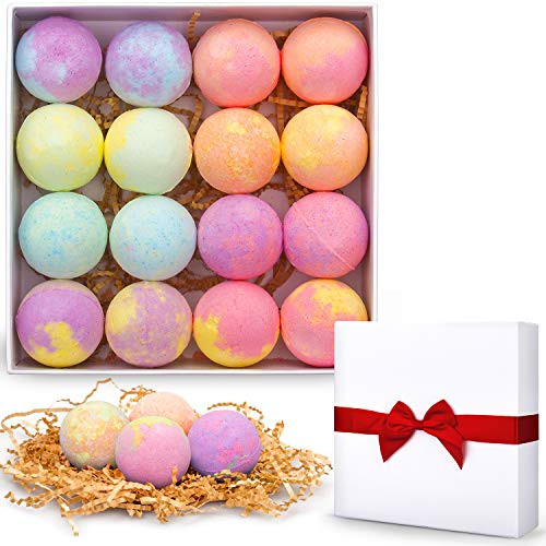 Bath Bombs Set 16 Shea Butter Dry Skin Moisturize Bath Bombs Gift Set Handmade Organic Spa Bubble Bath Birthday Mothers Day Christmas Gifts for WomenWifeGirlHerHimGirlfriend Bath Bombs Set 16 Shea Butter Dry Skin Moisturize Bath Bombs Gift Set Handmade Organic Spa Bubble Bath Birthday Mothers Day Christmas Gifts for WomenWifeGirlHerHimGirlfriend