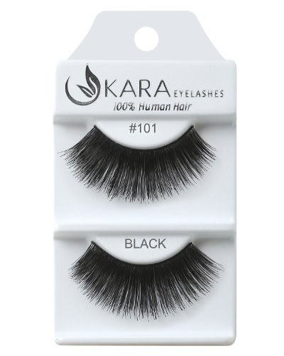 Kara Beauty Human Hair Eyelashes  101 Pack of 12