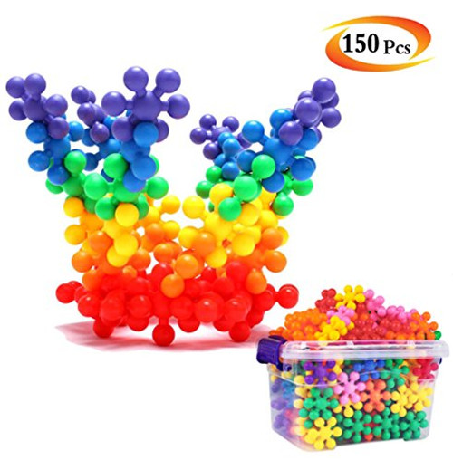 AGARE Creative Building Block Toys Set of 150 Pieces, A children Educational and Constructions Interlocking Plastic Toy - Best Gift for Kid