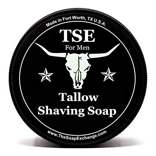 TSE for Men Cherry Bomb Shaving Soap with Tallow and Shea Butter Natural Ingredients for Rich Lather and a Smooth Comfortable Shave Artisan 45 oz SemiSoft Italian Style Made in the USA