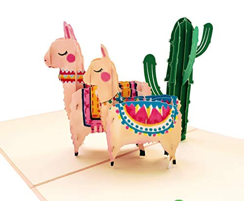 iGifts And Cards Cute Llamas Family 3D Pop Up Greeting Card Happy Birthday Friendship Thank You Celebration Congratulations All Occasion Fun iGifts And Cards Cute Llamas Family 3D Pop Up Greeting Card Happy Birthday Friendship Thank You Celebration Congratulations All Occasion Fun