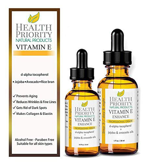 100 Natural  Organic Vitamin E Oil For Your Face  Skin Unscented  1500030000 IU  Reduces Wrinkles  Fade Dark Spots Raw Vit E Extract Sunflower 05 Fl Oz  1 Fl Oz