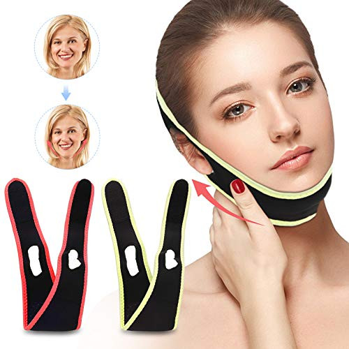 CAMTOA Facial Slimming Strap PainFree Face Lifting Belt Double Chin Reducer V Line Lifting Strap Chin Up Patch Face Lift Tape Eliminates Sagging Skin Anti Aging CAMTOA Facial Slimming Strap PainFree Face Lifting Belt Double Chin Reducer V Line Lifting Strap Chin Up Patch Face Lift Tape Eliminates Sagging Skin Anti Aging