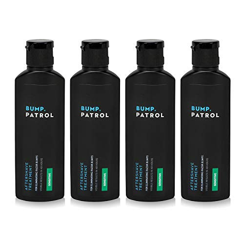 Bump Patrol Sensitive Strength Aftershave Formula  Gentle After Shave Solution Eliminates Razor Bumps and Ingrown Hairs  2 Ounces 4 Pack
