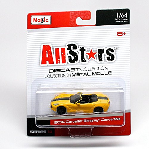 2014 Corvette Stingray Convertible (Yellow) * All Stars Series 14 * 2014 Maisto 1:64 Scale Die-Cast Collection by G-Ridez 2014 Corvette Stingray Convertible (Yellow) * All Stars Series 14 * 2014 Maisto 1:64 Scale Die-Cast Collection by G-Ridez