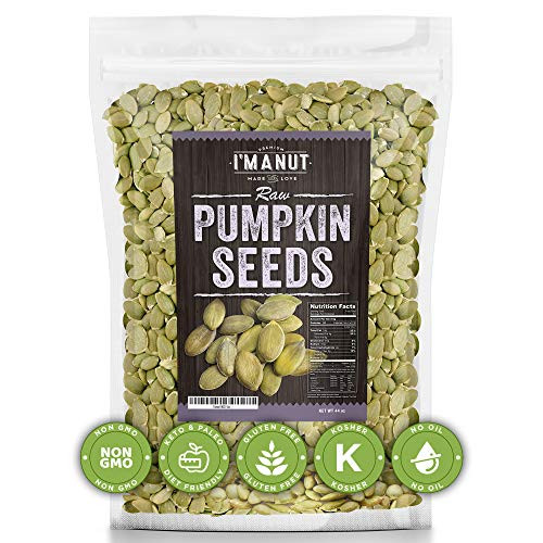 Raw Pumpkin Seeds 44oz Papitas No Preservatives Added NonGMO NO PPO 100 Natural Resealable Bag BULK Size Healthy Premium Grade