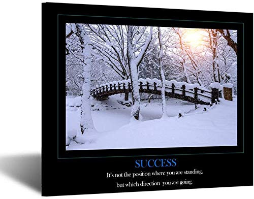 Kreative Arts Motivational Self Positive Office Quotes Inspirational Success Teamwork Poster Canvas Prints Wall Art for Walls Decoration 20x24inch Success
