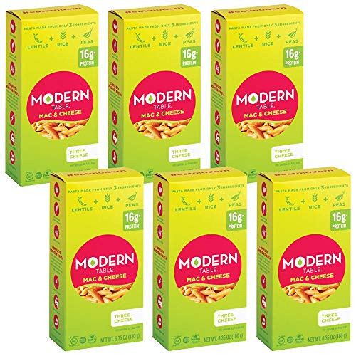 Modern Table Gluten Free Complete Protein Mac  Cheese Lentil Penne Three Cheese 6 Count