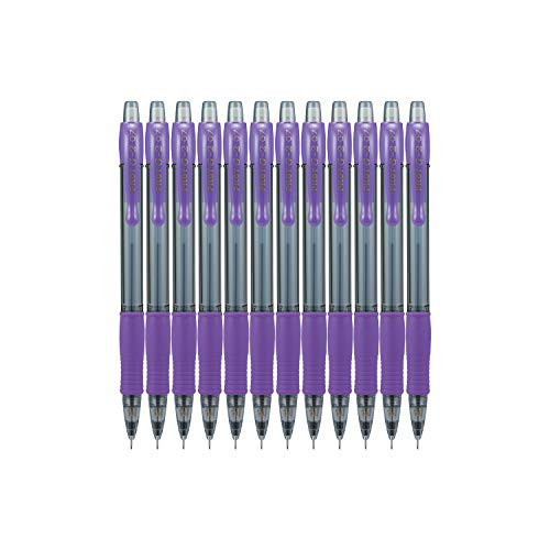 Pilot G2 Mechanical Pencil Fine Point 07mm 2 HB Purple Grip 12 Count
