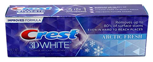Crest Toothpaste 3 Ounce 3D White Arctic Fresh Pack of 3