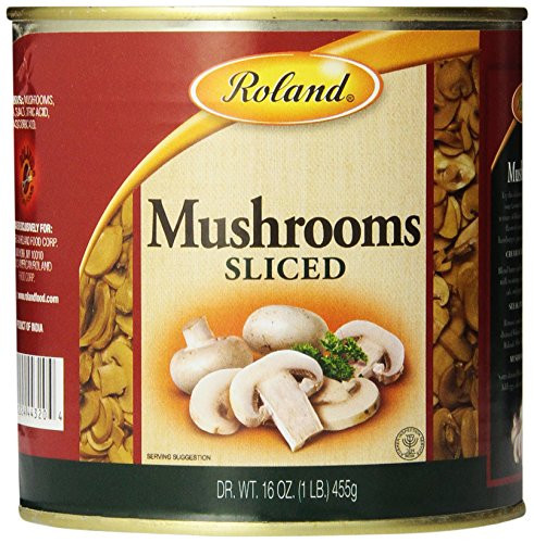 Roland Mushrooms Sliced 16 Ounce Pack of 4
