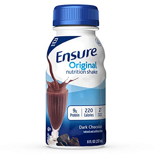Ensure Original Nutrition Shake With 9g of Protein Meal Replacement Shakes Dark Chocolate 8 fl oz 24 Count