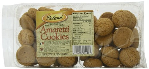 Roland Foods Amaretti Cookies 7 Ounce Pack of 5