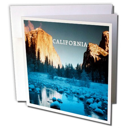 3dRose Majestic El Capitan Yosemite Park California - Greeting Cards, 6 x 6 inches, set of 6 (gc_80709_1)