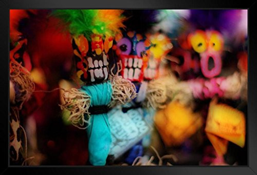 Voodoo Dolls French Quarter New Orleans Louisiana Photo Black Wood Framed Art Poster 20x14