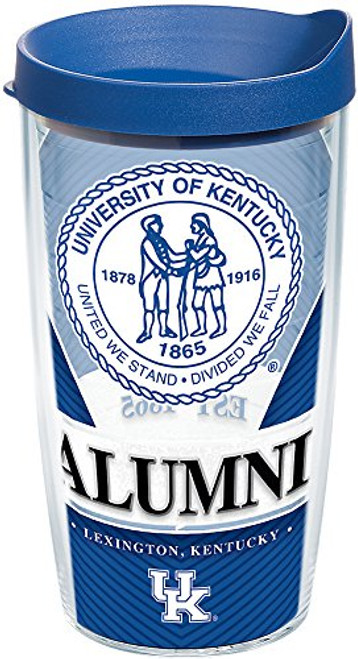 Tervis 1222668 Kentucky Wildcats Alumni Tumbler with Wrap and Blue Lid 16oz, Clear Tervis 1222668 Kentucky Wildcats Alumni Tumbler with Wrap and Blue Lid 16oz, Clear