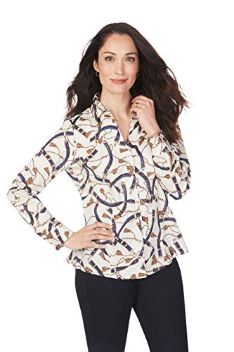 Foxcroft Petite Lauren WrinkleFree Belts  Tassels Shirt