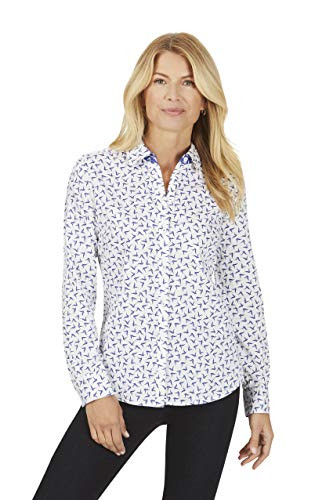 Foxcroft Womens Ava Wrinkle Free in Bye Bye Birdie Shirt 16